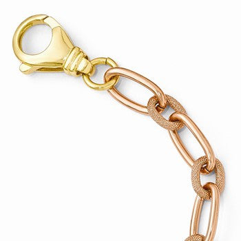 Textured Rose & Gold-Tone Necklace