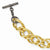 Bronze/Yellow Bronze Gold-Tone Black Rhodium-Plated Necklace