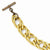 Bronze/Yellow Bronze Brown & Gold-Tone Twisted Link Necklace
