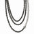 Hammered Rhodium-Plated Link Necklace