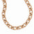 Bronze/Yellow Bronze Rose-Tone Rhodium-Plated Link Necklace