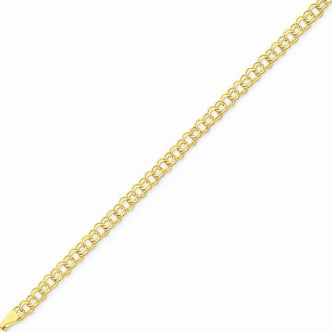 14K Yellow Gold Double Link Charm