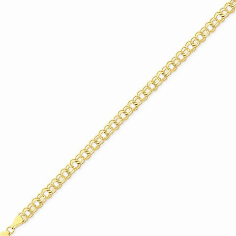 14K Yellow Gold Double Link Charm