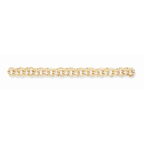 14K Yellow Gold Double Link Charm