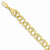 14K Yellow Gold Hollow Double Link Charm
