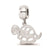 Sterling Silver LogoArt Delta Zeta Turtle On Bead