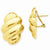 14k Yellow Gold Polished Fancy Omega Back Post Earrings