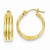14k Triple Tube Hoop Earrings
