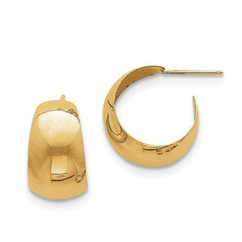14k Yellow Gold Small Hoop Earrings