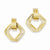 14k Yellow Gold Polished Fancy Post Earrings