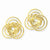 14k Yellow Gold Love Knot Earrings