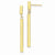 14k Yellow Gold Fancy Dangle Round Tube Earrings