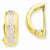 14k Yellow Gold Polished Rhodium Non-pierced Earrings