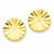 14k Yellow Gold Polished Sunburst Earring Jackets