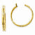 14k Yellow Gold Polished Double Hoop Earring Jackets