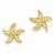 14k Yellow Gold Starfish Earrings