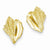 14k Yellow Gold Conch Shell Earrings