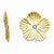 14k Yellow Gold Polished Fancy Earring Jackets