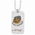 Bulldog Los Angeles Dog Tag Necklace