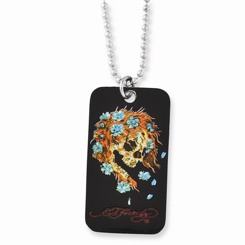 Ghost Face Dog Tag Necklace