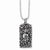 Stainless Steel Skull Roses Pendant On Necklace