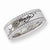 Stainless Steel CZ Signature Ring