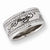 Stainless Steel CZ Signature Ring