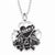 Stainless Steel Love Kills Slowly Mesh Pendant Necklace