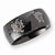 Stainless Steel Black Plated Love Kills Slowly with Rose Tattoo Ri, Size 11, Jewelry Ring