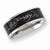 Stainless Steel Signature Black Acrylic 8mm Ring