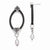 Black Titanium Sterling Silver FWC Pearl Cable Drop Earrings