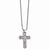 Titanium Casted Cross Pendant On Necklace