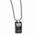 Titanium Black Ti Ctw Diamond Polished Pendant On Necklace