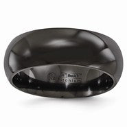 Black Titanium 8mm Wedding Band