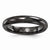 Black Titanium Domed 4mm Wedding Band