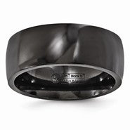 Black Titanium 8.5mm Wedding Band