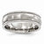 Titanium Polished & Brushed Milgrain 6.5mm Wedding Band