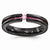 Black Titanium Pink Sapphire & Pink Anodized 4mm Wedding Band