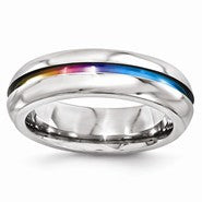 Titanium Anodized 6mm Wedding Band