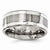 Titanium with Sterling Silver Inlay 9mm Wedding Band
