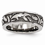 Titanium Casted Design 7mm Wedding Band