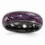 Black Titanium Domed Anodized Purple 6mm Wedding Band