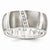 Titanium & Sterling Silver Diamond 10mm Ring