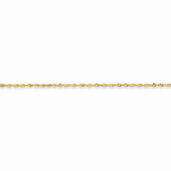 14K Yellow Gold Diamond-Cut Extra-Light Rope Chain