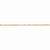 14K Yellow Gold Diamond-Cut Extra-Light Rope Chain Anklet