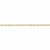 14K Yellow Gold Diamond-Cut Extra-Light Rope Chain Bracelet