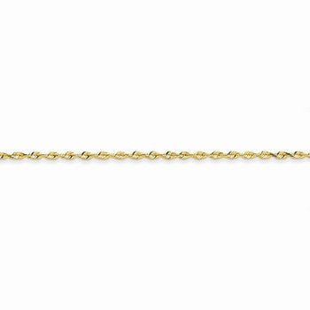 14K Yellow Gold Diamond-Cut Extra-Light Rope Chain