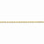 14K Yellow Gold Diamond-Cut Extra-Light Rope Chain Bracelet