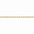 14K Yellow Gold Diamond-Cut Extra-Light Rope Chain Anklet