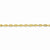 14K Yellow Gold Diamond-Cut Extra-Light Rope Chain Anklet